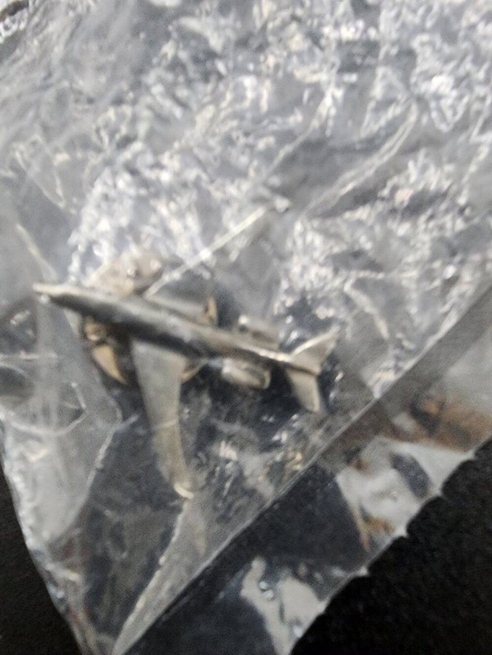 Vintage Silver-Tone Airplane Pin Jet Aircraft Lapel Brooch
